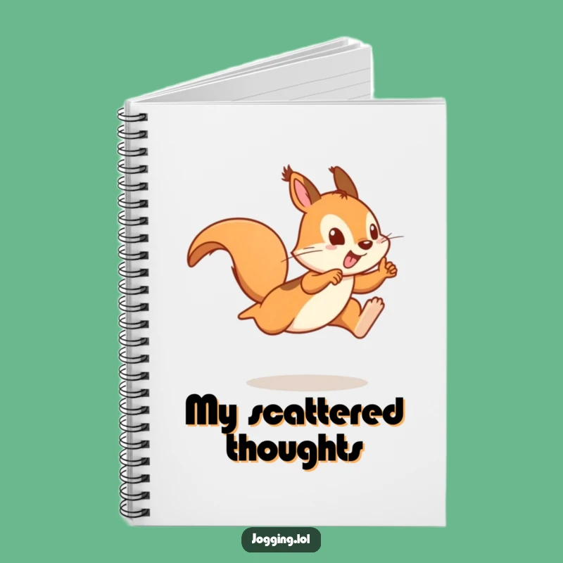Funny Squirrel Sprinter Notebook: Playful Journal, Gift for Students