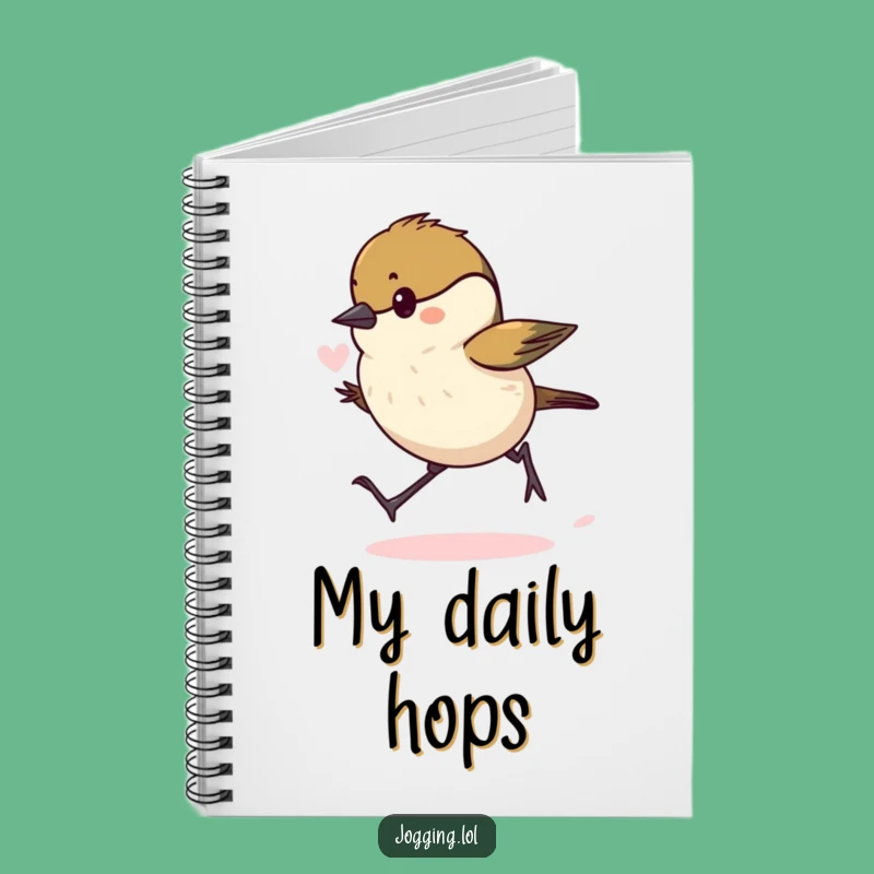 Funny Chickadee Notebook - Determined Bird Journal Gift