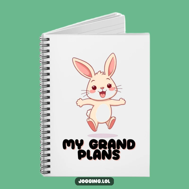 Funny Bunny Notebook - Bouncy Hare Journal Gift