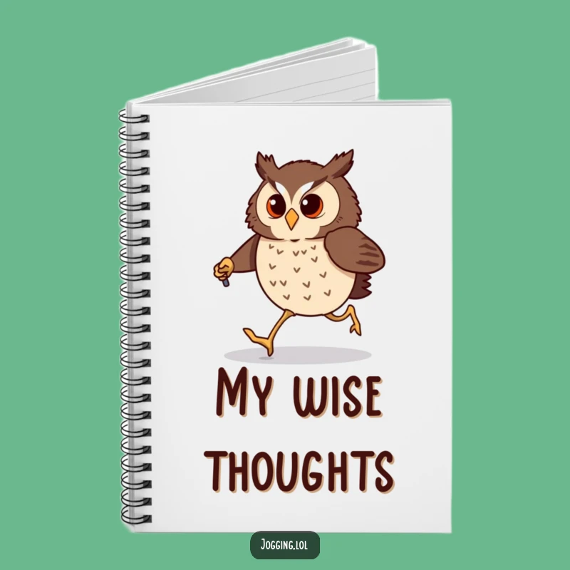 Funny Owl Jogging Notebook: Comical Birdy Journal Gift