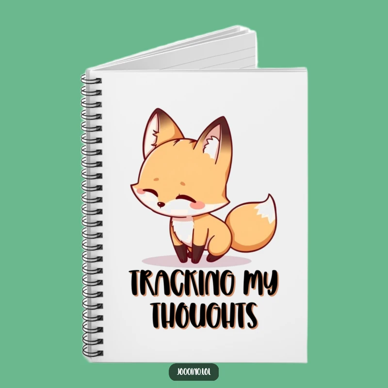 Funny Winking Fox Notebook - Playful Chase Journal Gift