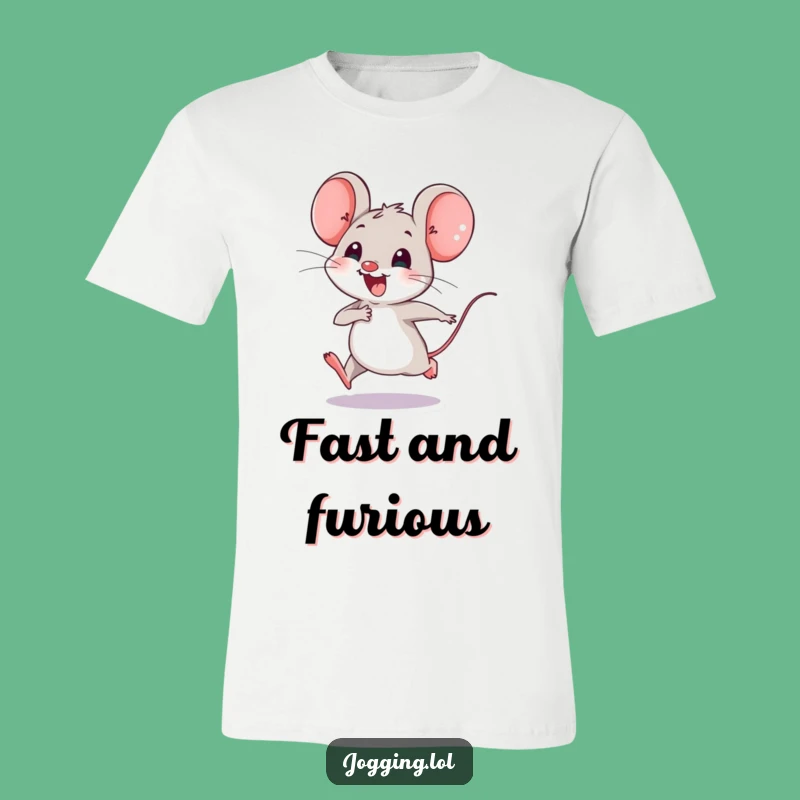 Funny Mouse T-Shirt - Joyful Tiny Legs Speedster Tee