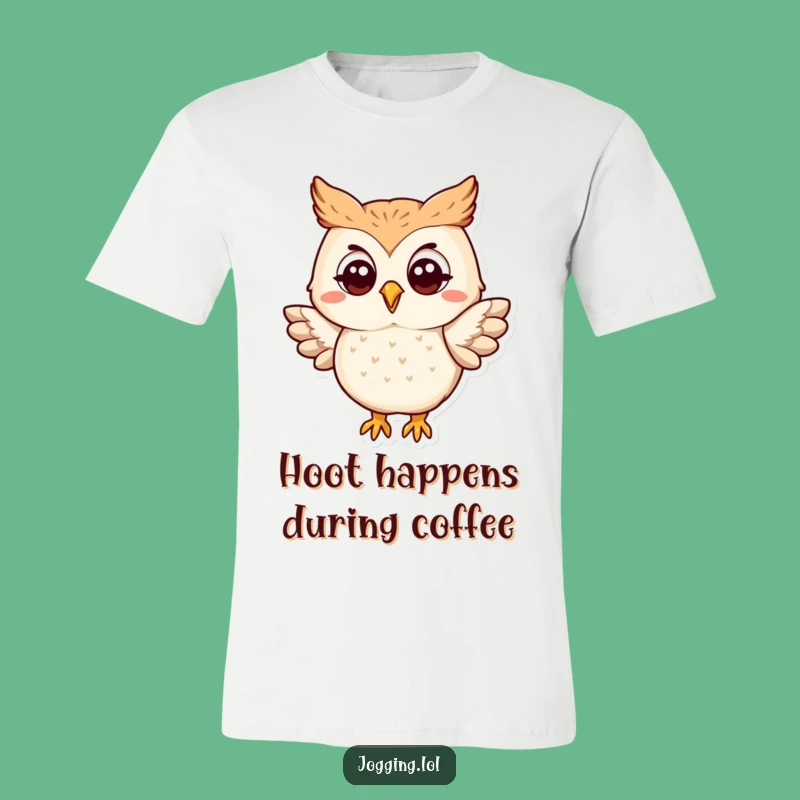 Funny Owl Flapping T-Shirt - Adorable Character Tee for Lighthearted Fun