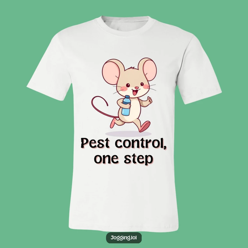 Funny Mouse Jogger T-Shirt: Cheerful Runner Tee for Active Fun