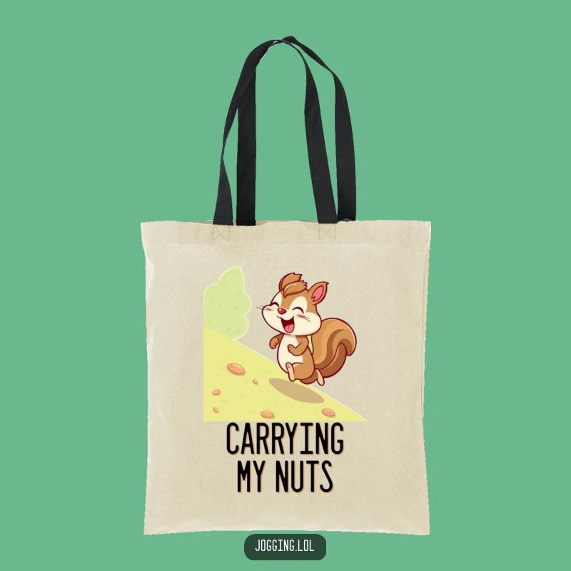 Funny Giggling Squirrel Tote Bag - Carry Your Laughs Uphill Gift