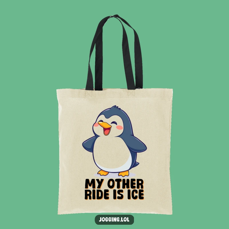 Funny Penguin Sliding Tote Bag - Durable Character Bag for Everyday Laughs