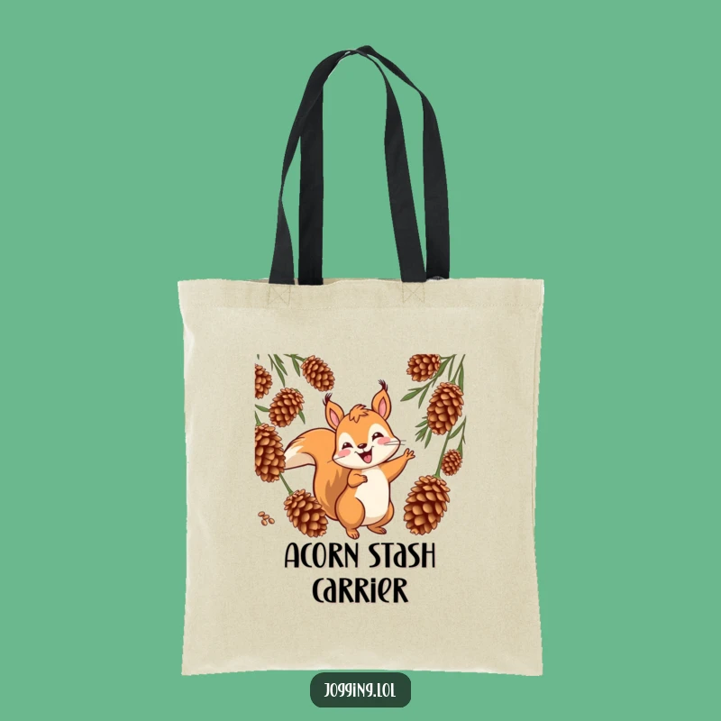 Funny Squirrel Tote Bag - Jovial Weaver's Carry-All for Fun Gifts