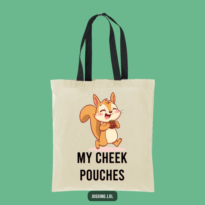 Funny Squirrel Jogging Tote Bag: Spacious and Humorous Bag for Your Daily Haul