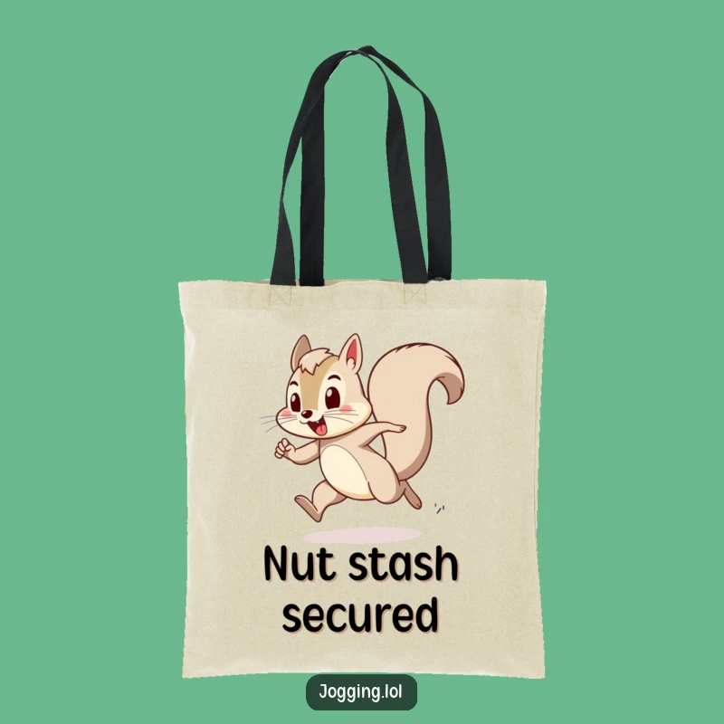 Funny Squirrel Haul Bag - Playful Exertion Bounding Tote Gift